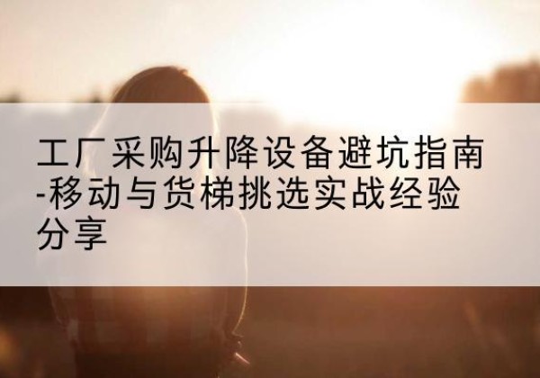 临沧移动式升降机怎么选-工厂采购升降设备避坑指南-移动与货梯挑选实战经验分享